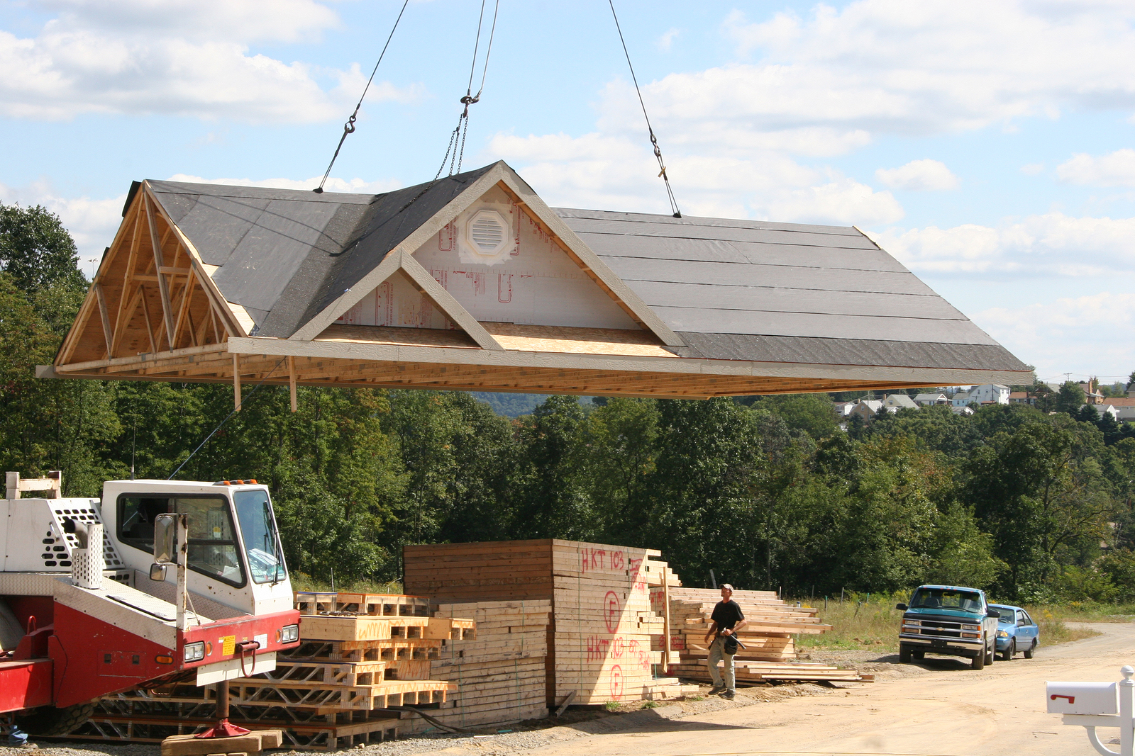 Lifting Roof On Home - 3