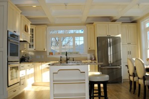 Kitchen Island In Lake Como Modular Home In NJ