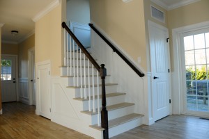 Staircase In Lake Como Modular Home In NJ